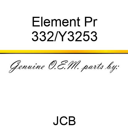 Element Pr 332/Y3253