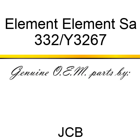 Element Element Sa 332/Y3267