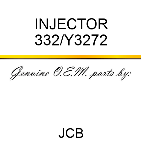 INJECTOR 332/Y3272