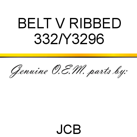 BELT, V RIBBED 332/Y3296