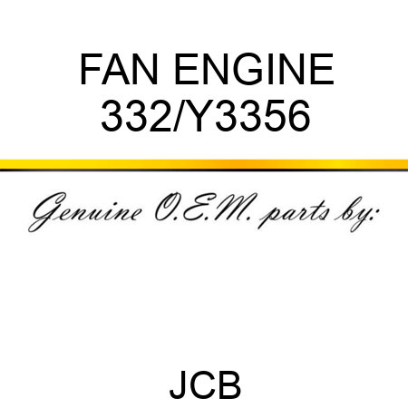 FAN ENGINE 332/Y3356