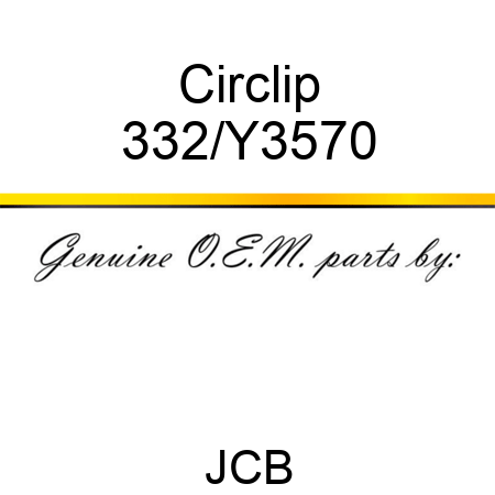 Circlip 332/Y3570