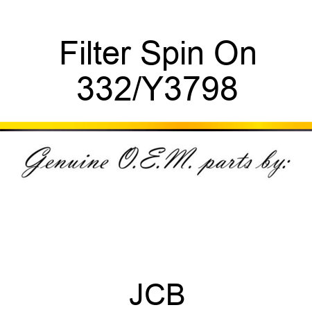 Filter Spin On 332/Y3798