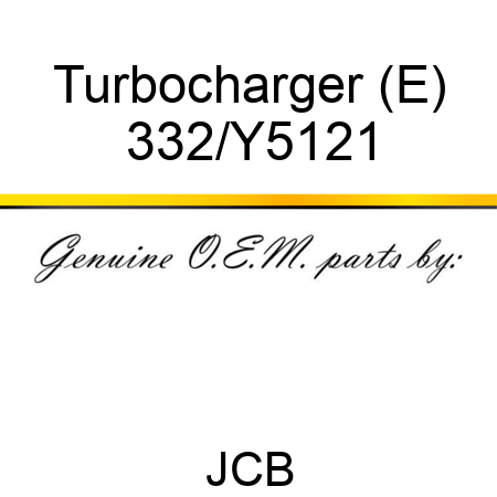 Turbocharger (E) 332/Y5121