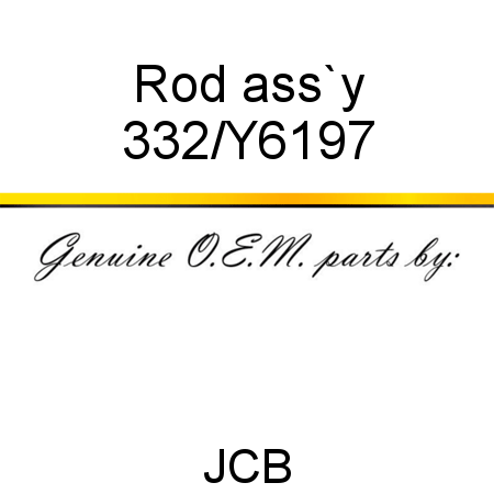Rod, ass`y 332/Y6197