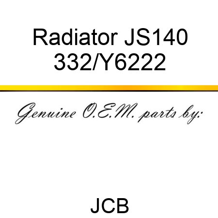 Radiator JS140 332/Y6222