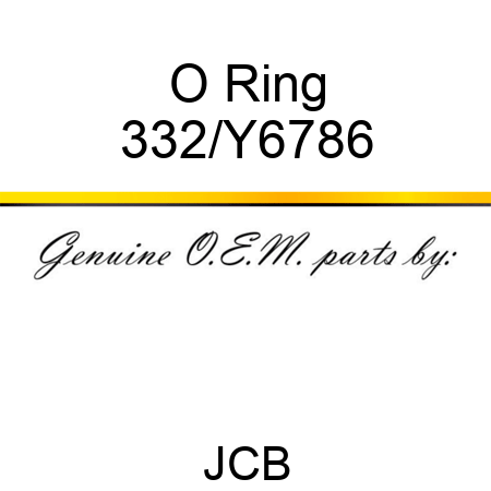 O Ring 332/Y6786