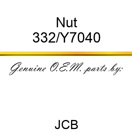 Nut 332/Y7040