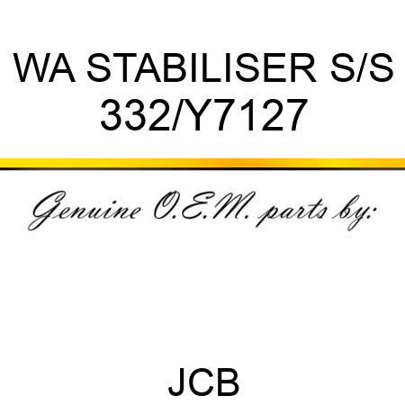 WA STABILISER S/S 332/Y7127