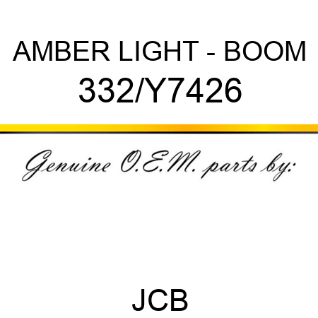 AMBER LIGHT - BOOM 332/Y7426