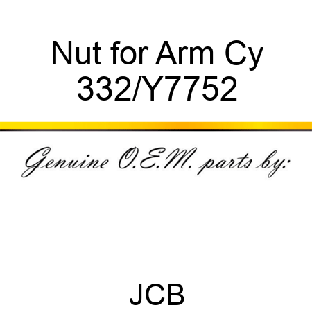 Nut for Arm Cy 332/Y7752