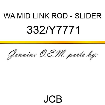 WA MID LINK ROD - SLIDER 332/Y7771