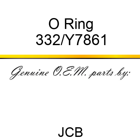 O Ring 332/Y7861