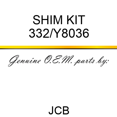 SHIM KIT 332/Y8036