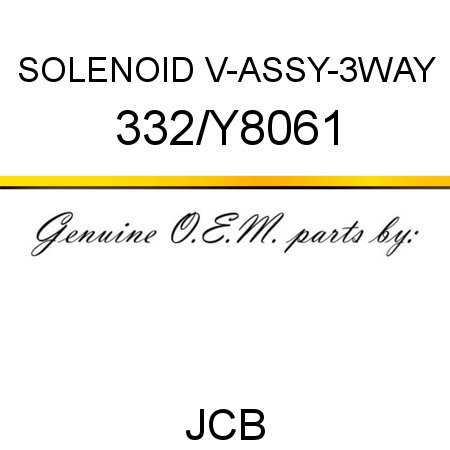 SOLENOID V-ASSY-3WAY 332/Y8061