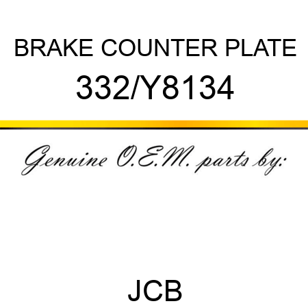 BRAKE COUNTER PLATE 332/Y8134