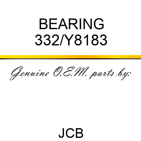 BEARING 332/Y8183