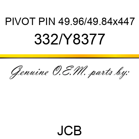 PIVOT PIN 49.96/49.84x447 332/Y8377