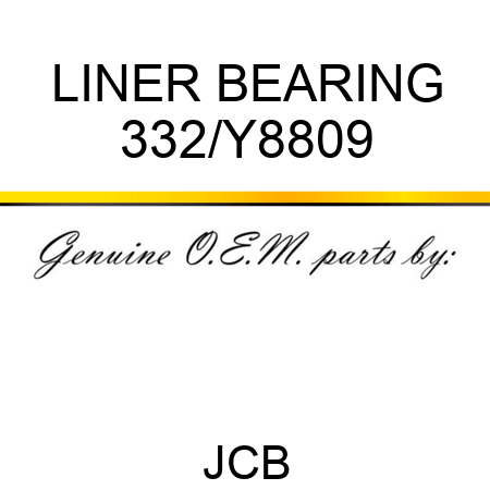 LINER BEARING 332/Y8809