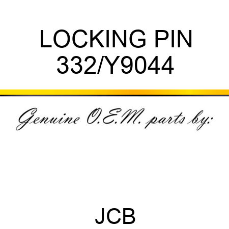 LOCKING PIN 332/Y9044