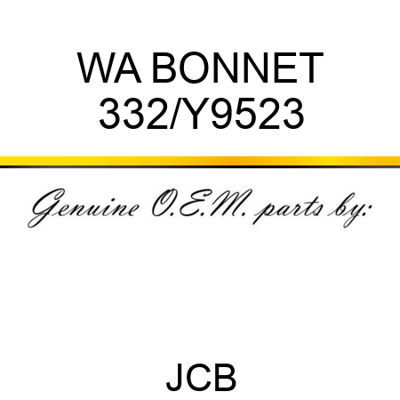 WA BONNET 332/Y9523