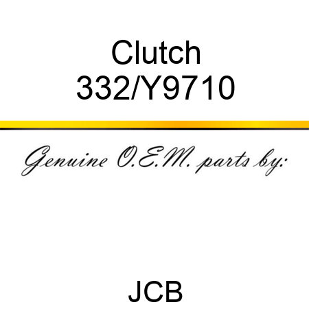 Clutch 332/Y9710
