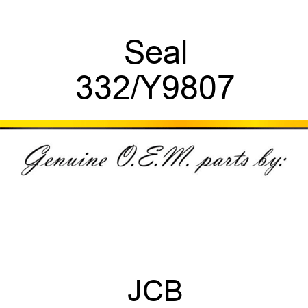 Seal 332/Y9807