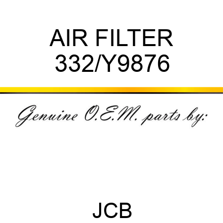 AIR FILTER 332/Y9876