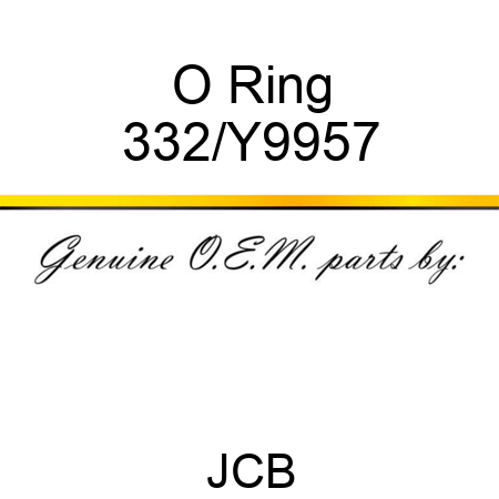 O Ring 332/Y9957