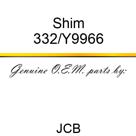 Shim 332/Y9966