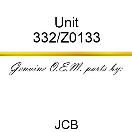 Unit 332/Z0133