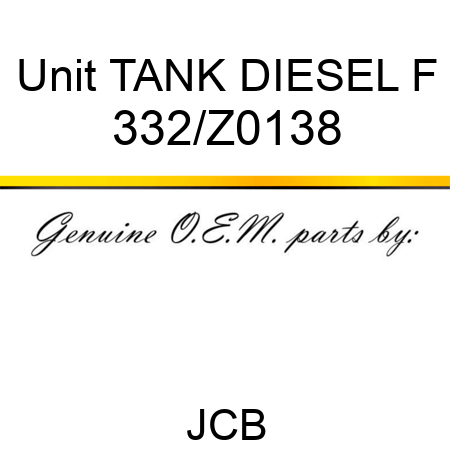 Unit TANK DIESEL F 332/Z0138