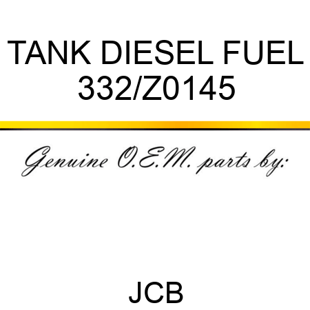 TANK DIESEL FUEL 332/Z0145