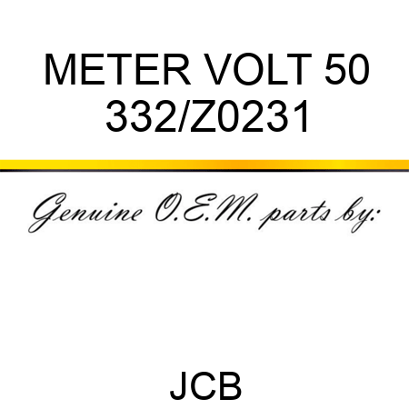 METER VOLT 50 332/Z0231