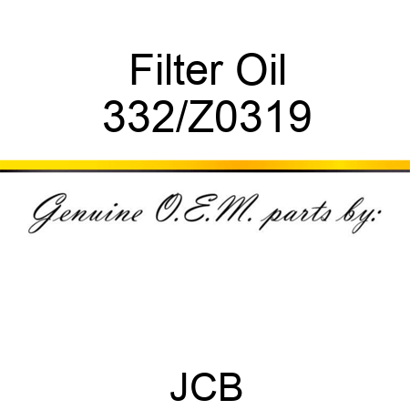 Filter Oil 332/Z0319