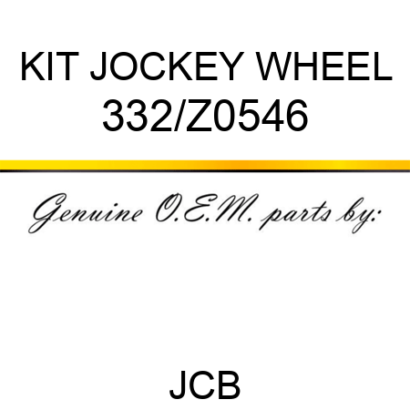 KIT JOCKEY WHEEL 332/Z0546