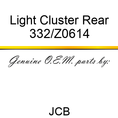 Light Cluster Rear 332/Z0614