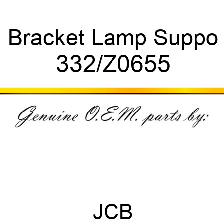 Bracket Lamp Suppo 332/Z0655