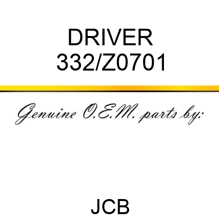 DRIVER 332/Z0701