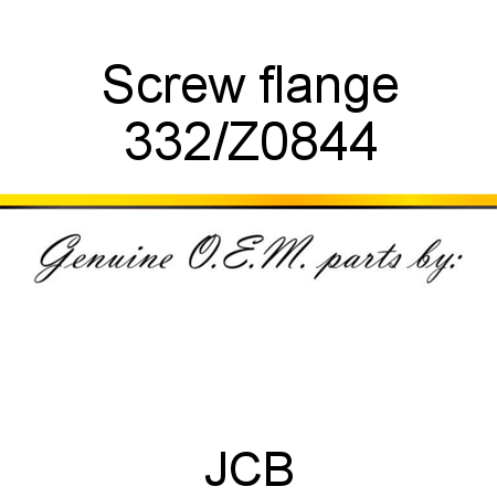 Screw, flange 332/Z0844