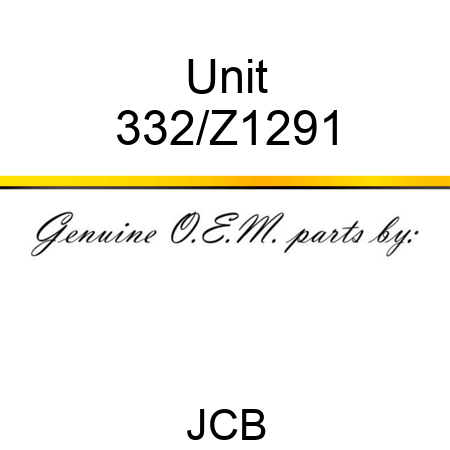 Unit 332/Z1291