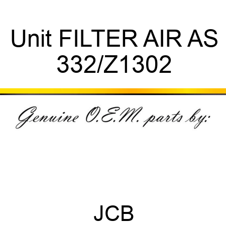 Unit FILTER AIR AS 332/Z1302