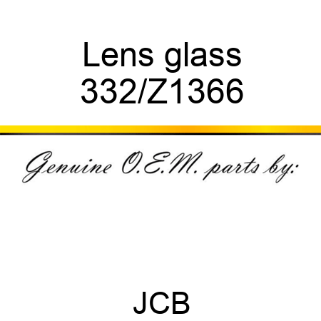 Lens glass 332/Z1366