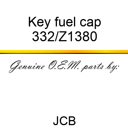 Key fuel cap 332/Z1380