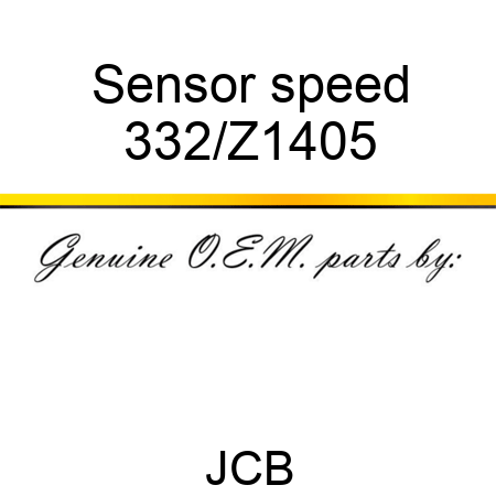 Sensor speed 332/Z1405