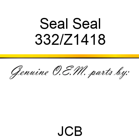 Seal Seal 332/Z1418