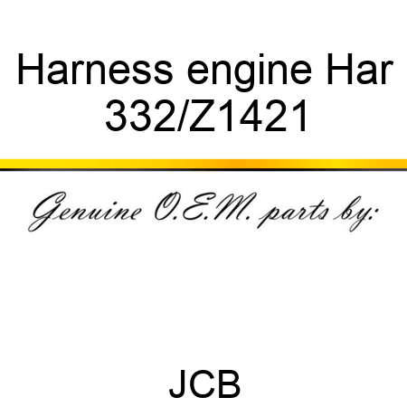 Harness engine Har 332/Z1421