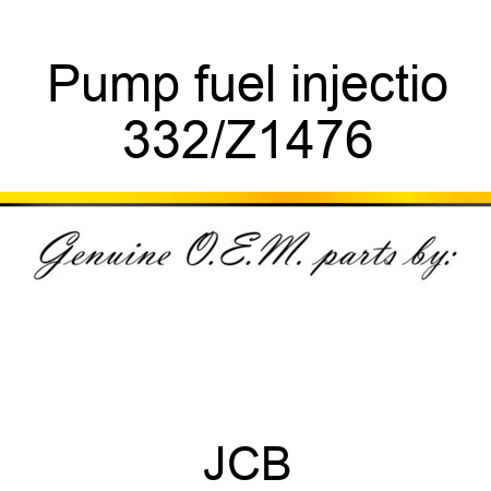 Pump fuel injectio 332/Z1476