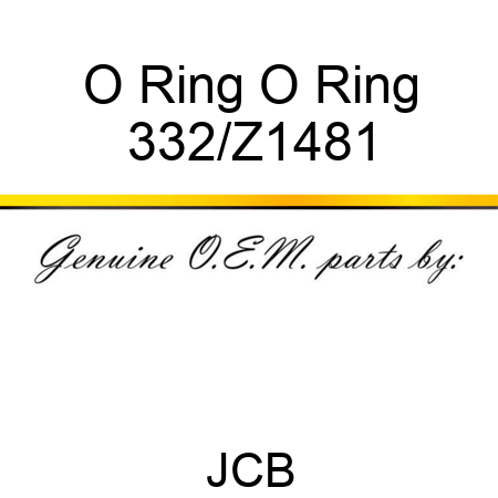 O Ring O Ring 332/Z1481