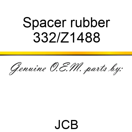 Spacer rubber 332/Z1488